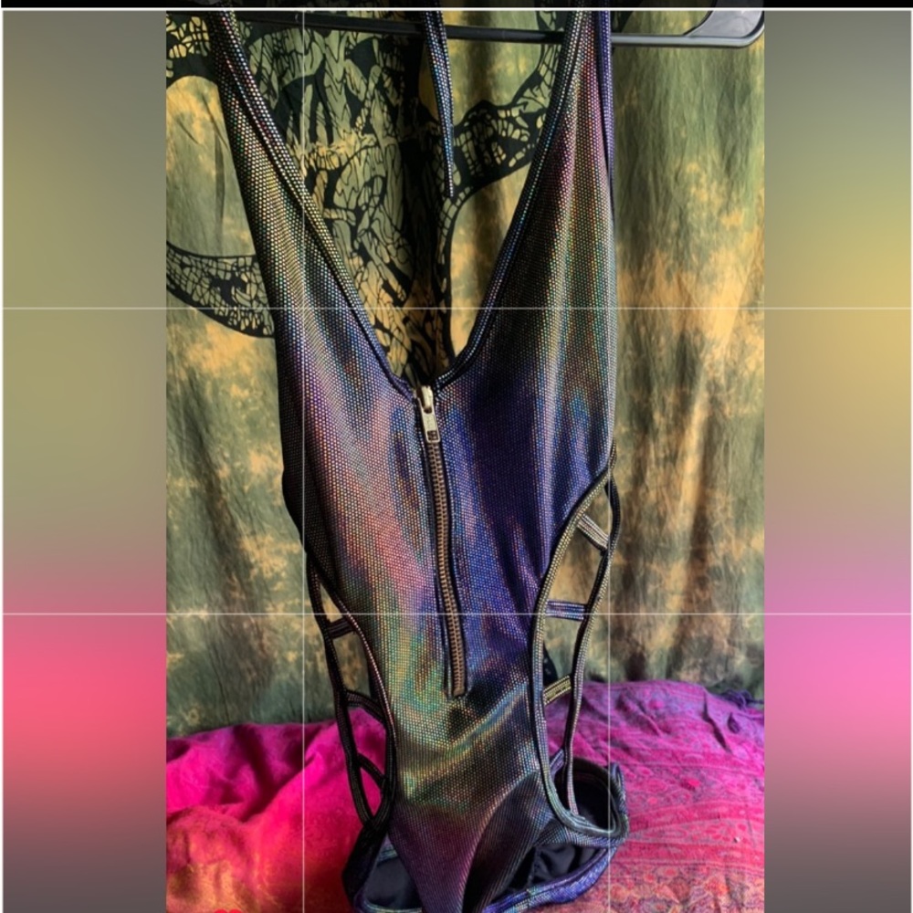 Iridescent Rave Bodysuit